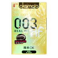 Okamoto 0.03 Real Fit Condoms - 4 Pieces