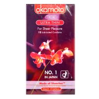 Okamoto Orchid Ultra Thin - 12 Lubricated Condoms