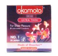 Okamoto Orchid Ultra Thin - 3 Lubricated Condoms