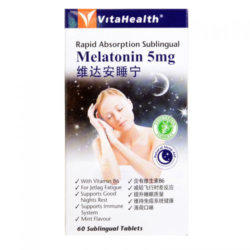 VitaHealth Melatonin 5mg - 60 Sublingual Tablets