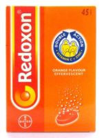 Bayer Redoxon Orange Flavour Effervescent Double Action Vitamin C + Zinc - 45 Tablets
