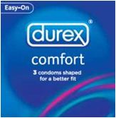 Durex Comfort Condom- 3 Condoms Shaped For A Better Fit