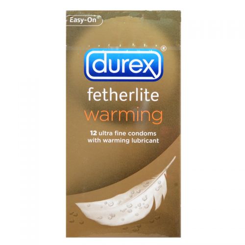 Durex Fetherlite Warming Condom - 12 Condoms