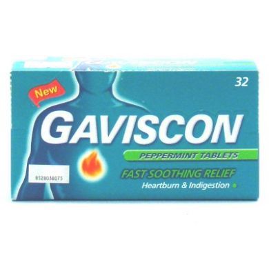 Gaviscon Peppermint Tablets - 32 Tablets