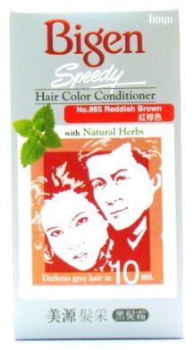 Hoyu Bigen Speedy Hair Color Conditioner With Natural Herbs - No.865 Reddish Brown