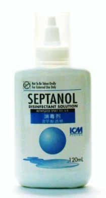 ICM Pharma Septanol Disinfectant Solution (Methylated Spirit 70% v/v) - 120 ml