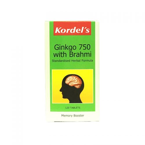 Kordel's Ginkgo 750 with Brahmi - 120 Tablets