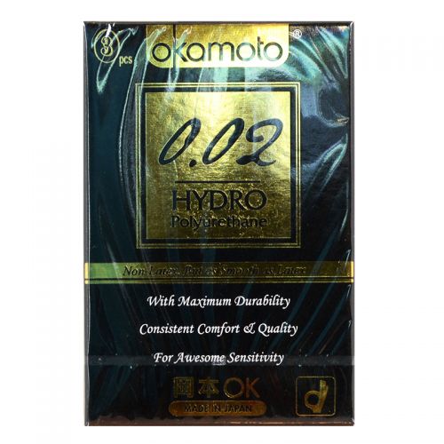 Okamoto 0.02 Hydro Polyurethane Condom - 3 Pieces