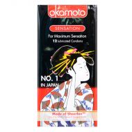 Okamoto Sensation Condom - 12 Lubricated Condoms