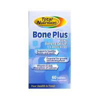 Total Nutrition Bone Plus 600mg Elemental Calcium + 200IU Vit D3 - 60 Tablets
