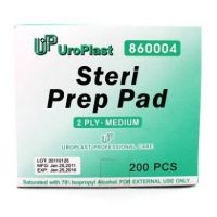 UroPlast Steri Prep Pad (2 Ply) (Medium) - 200 Pieces
