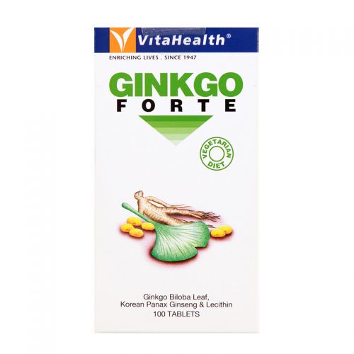VitaHealth Ginkgo Forte (Vegetarian Diet} - 100 Tablets