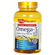 VitaRealm Hyper Strength Omega 3 Alaska Tuna Fish Oil  1000mg - 100 Softgels